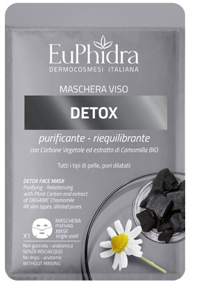EUPHIDRA MASCHERA VISO DETOX 1 PEZZO - dottorbianchi.it