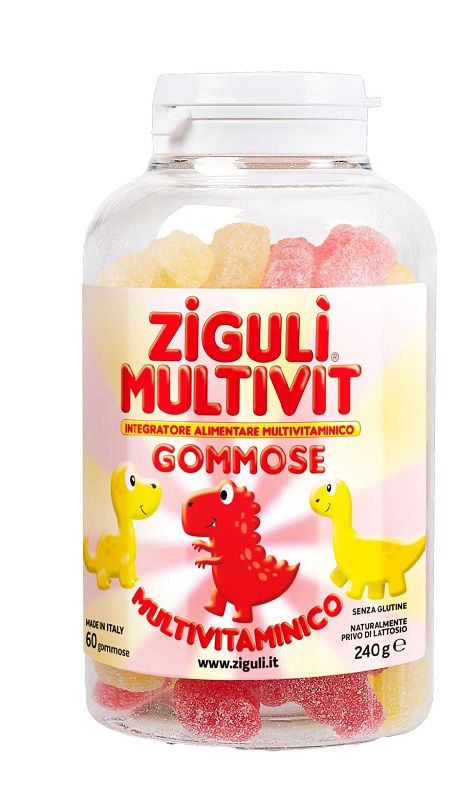 ZIGULI MULTIVIT FRAGOLA E BANANA 60 GOMMOSE - dottorbianchi.it