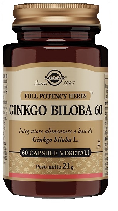 GINKGO BILOBA 60 60 CAPSULE VEGETALI - dottorbianchi.it