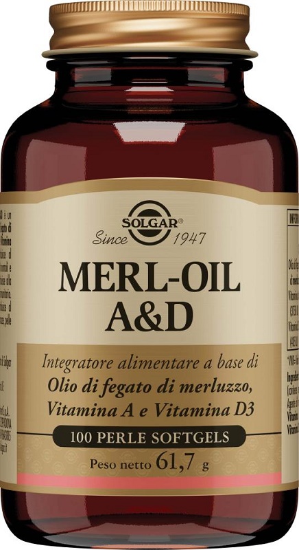 MERL OIL A&D 100 PERLE SOFTGEL - dottorbianchi.it