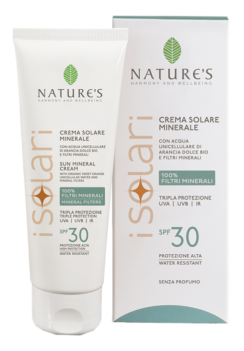 NATURE'S I SOLARI CREMA VISO CORPO MINERALE SPF30 100 ML - dottorbianchi.it