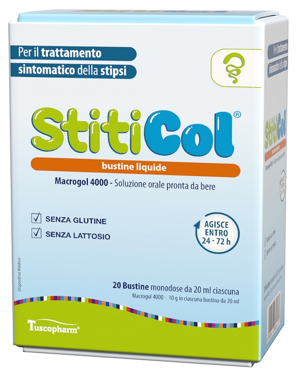 STITICOL 20 BUSTINE DA 20 ML SENZA GLUTINE SENZA LATTOSIO - dottorbianchi.it