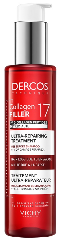 DERCOS COLLAGEN 17 FILLER TRATTAMENTO PRE SHAMPOO 150 ML - dottorbianchi.it