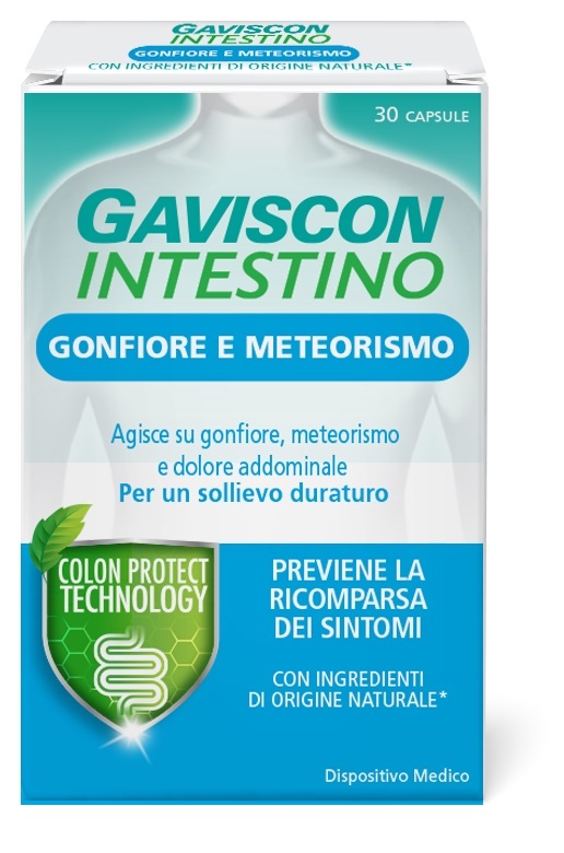 GAVISCON INTESTINO GONFIORE E METEORISMO 30 CAPSULE - dottorbianchi.it