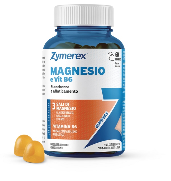 ZYMEREX MAGNESIO E VIT B6 60 GUMMIES GUSTO ARANCIA CON EDULCORANTI SENZA ZUCCHERI SENZA GLUTINE SENZA LATTOSIO - dottorbianchi.it