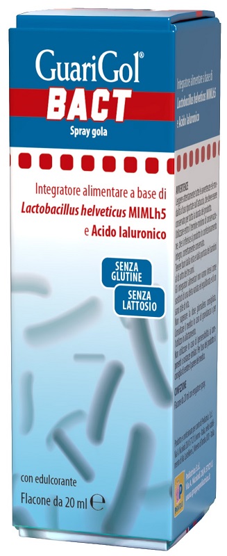 GUARIGOL BACT SPRAY 20 ML GUSTO FRAGOLA CON EDULCORANTE SENZA GLUTINE SENZA LATTOSIO - dottorbianchi.it