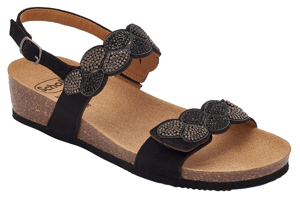 CALZATURA ABU DHABI SANDAL MICROFIBRE+STRASS W BLACK 37 - dottorbianchi.it