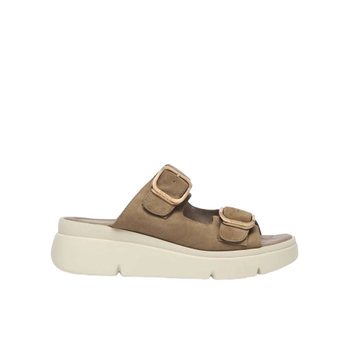 CALZATURA BALI BUCKLE SUEDE W TAUPE 40 - dottorbianchi.it