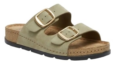 CALZATURA BORA 2 BUCKLES SUEDE W OLIVE 36 - dottorbianchi.it