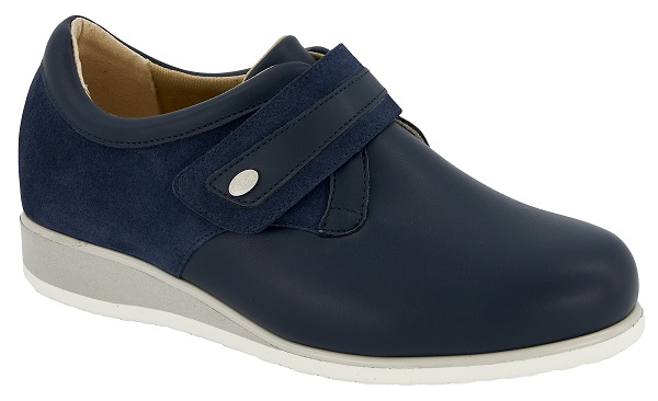 CALZATURA FIONA STRAP ELASTICATED SYNTHETIC+SUEDE W NAVY BLUE 37 - dottorbianchi.it