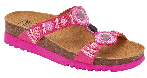 CALZATURA NEW BOGOTA' WEDGE SATIN+BEADS W FUCHSIA 38 - dottorbianchi.it