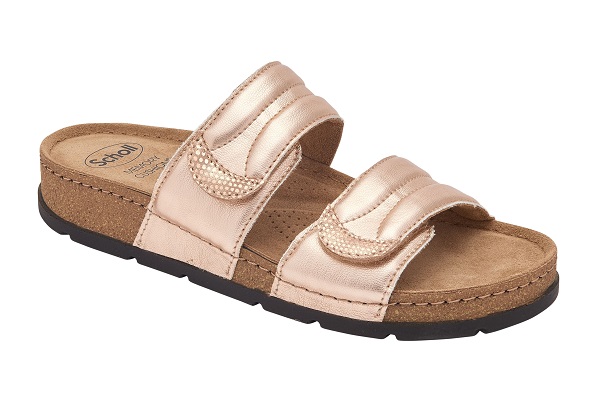 CALZATURA SAMOA 2 STRAPS LAMINATED SYNTHETIC W ROSE GOLD 37 - dottorbianchi.it