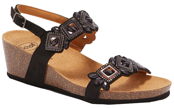 CALZATURA SANREMO SANDAL MICROFIBRE+ACCESSORIES W BLACK 35 - dottorbianchi.it