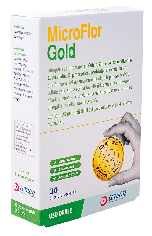MICROFLOR GOLD 30 CAPSULE VEGETALI - dottorbianchi.it