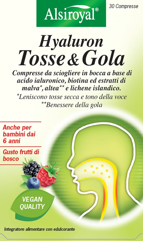 HYALURON TOSSE&GOLA 30 COMPRESSE - dottorbianchi.it