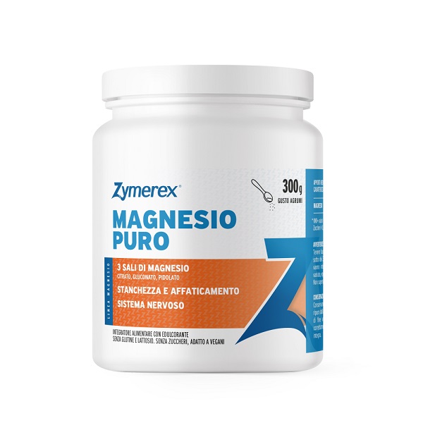 ZYMEREX MAGNESIO PURO POLVERE 300 G GUSTO AGRUMI CON EDULCORANTE SENZA ZUCCHERI SENZA GLUTINE SENZA LATTOSIO - dottorbianchi.it
