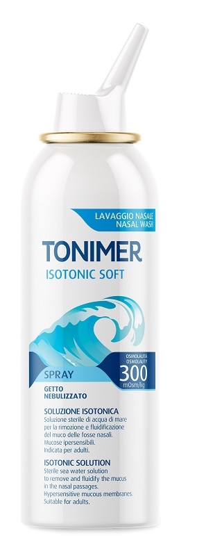 SOLUZIONE ISOTONICA ACQUA DI MARE TONIMER ISOTONIC SOFT OSMOLALITA' 300 MOSM/KG SPRAY 100 ML - dottorbianchi.it