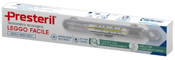 PRESTERIL TERMOMETRO ECOLOGICO LEGGO FACILE SENZA MERCURIO - dottorbianchi.it