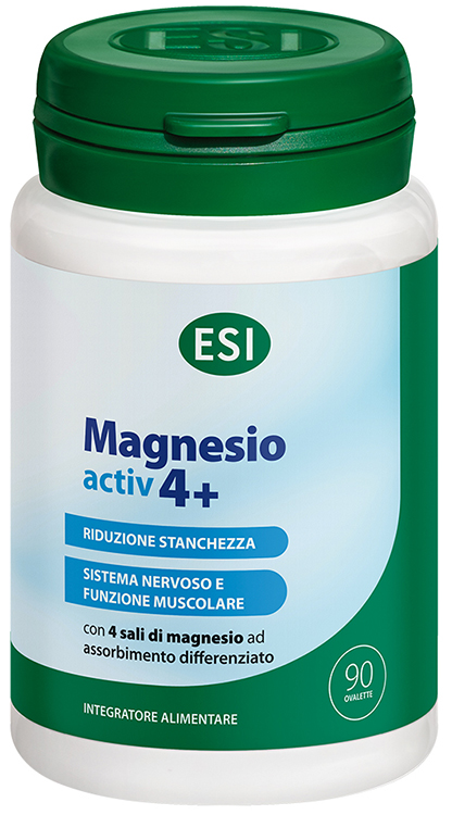 ESI MAGNESIO ACTIV 4+ 90 OVALETTE SENZA GLUTINE - dottorbianchi.it