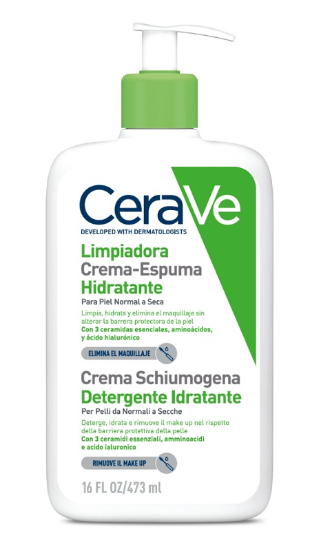 CERAVE CREMA SCHIUMOGENA DETERGENTE IDRATANTE 473 ML - dottorbianchi.it