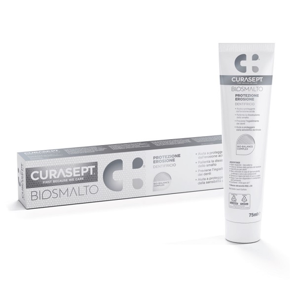 CURASEPT BIOSMALTO PROTEZIONE EROSIONE DENTIFRICIO 75 ML - dottorbianchi.it