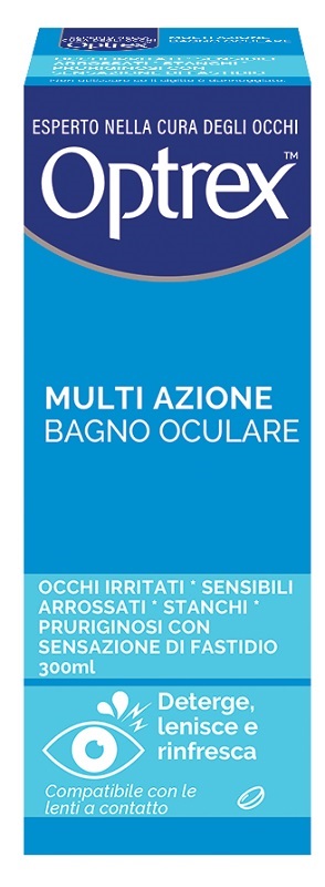 BAGNO OCULARE OPTREX MULTI AZIONE 300 ML + OCCHIERA FLESSIBILE - dottorbianchi.it
