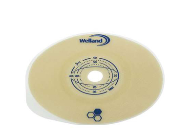 PLACCA PIANA RITAGLIABILE AURUM2 URO PER UROSTOMIA DIAMETRO 13-40 MM FLANGIA 45 MM 5 PEZZI - dottorbianchi.it