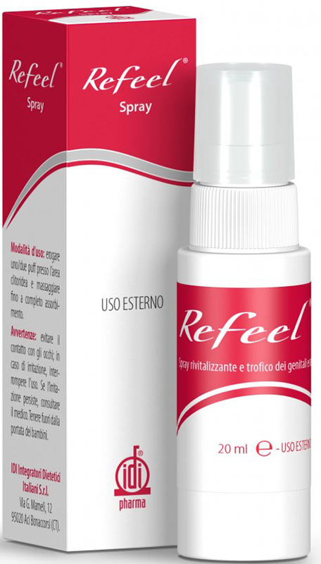 REFEEL SPRAY RIVITALIZZANTE E TROFICO DEI GENITALI ESTERNI FEMMINILI 20 ML - dottorbianchi.it