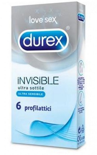 DUREX INVISIBLE PROFILATTICO 6 PEZZI - dottorbianchi.it
