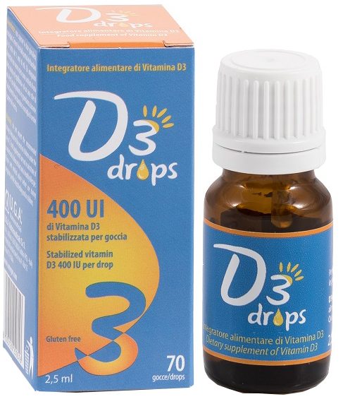 D3 DROPS 400 UI FLACONCINO 2,5 ML - dottorbianchi.it