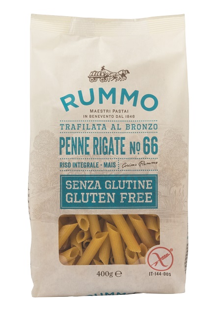 RUMMO PENNE RIGATE N66 DI RISO INTEGRALE E MAIS 400 G - dottorbianchi.it