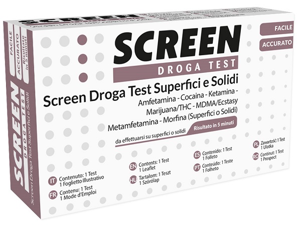DROGA TEST RILEVA 7 DROGHE SU SUPERFICI O POLVERI SCREEN DROGA TEST SUPERFICI E POLVERI - dottorbianchi.it