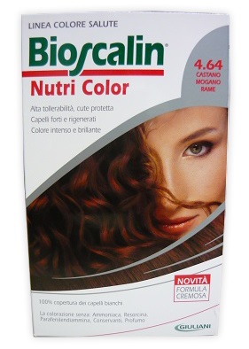 BIOSCALIN NUTRI COLOR 4,64 CASTANO MOGANO RAME 124 ML - dottorbianchi.it