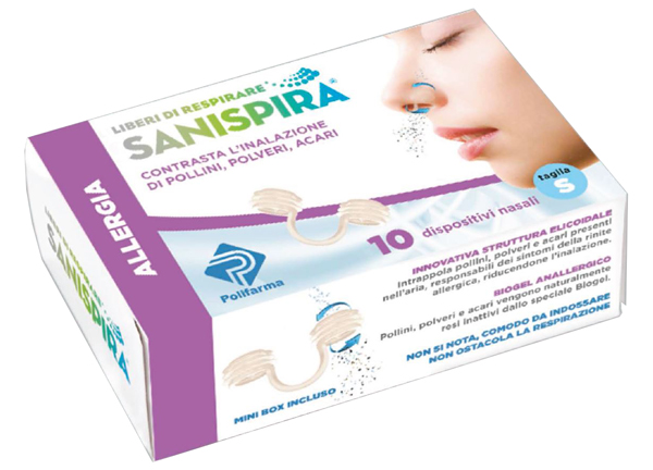 SANISPIRA ALLERGIA DISPOSITIVO NASALE 10 PEZZI TAGLIA L - dottorbianchi.it