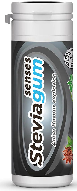 LEMON PHARMA STEVIAGUM BLACK SENSES 20 GOMME - dottorbianchi.it