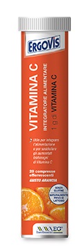 ERGOVIS VIT C 1000MG 20 COMPRESSE EFFERVESCENTI - dottorbianchi.it