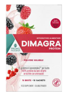 DIMAGRA PROTEIN RED FRUIT 10 BUSTE - dottorbianchi.it