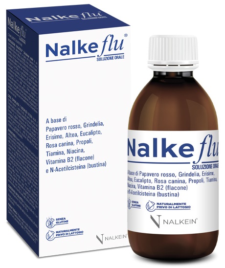 NALKEFLU SOLUZIONE ORALE 200 ML + 1  BUSTINA DA 2,5 G - dottorbianchi.it