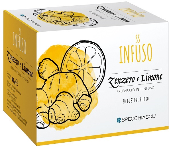 INFUSO TISANA ZENZERO + LIMONE 20 FILTRI - dottorbianchi.it