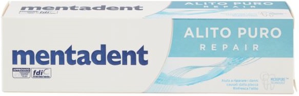 MENTADENT MAXIMUM PROTECTION ALITO PURO DENTIFRICIO 75 ML - dottorbianchi.it