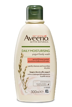AVEENO BAGNO DOCCIA YOGURT ALBICOCCA & MIELE 300 ML - dottorbianchi.it