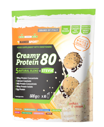 CREAMY PROTEIN 80 COOKIES & CREAM 500 G - dottorbianchi.it