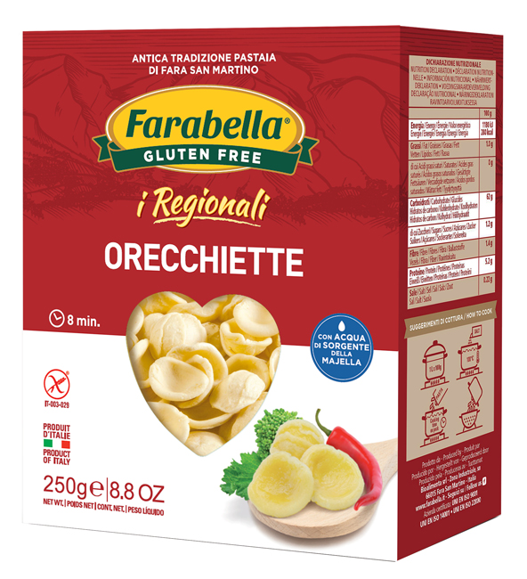 FARABELLA ORECCHIETTE I REGIONALI PASTA FRESCA STABILIZZATA 250 G - dottorbianchi.it