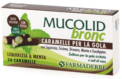 MUCOLID BRONC MENTA & LIQUIRIZIA 24 CARAMELLE - dottorbianchi.it