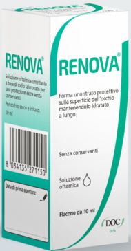 RENOVA COLLIRIO SOSTITUTO LACRIMALE A BASE DI ACIDO IALURONICO 0,4% FLACONE DA 10 ML SENZA CONSERVANTI - dottorbianchi.it