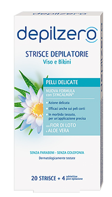 DEPILZERO STRISCE VISO E BIKINI 20 PEZZI - dottorbianchi.it