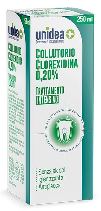 UNIDEA COLLUTORIO CLOREXIDINA 0,20% 250 ML - dottorbianchi.it