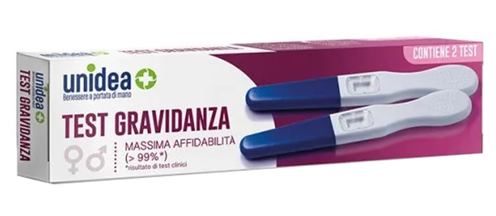 TEST GRAVIDANZA UNIDEA 2 PEZZI - dottorbianchi.it