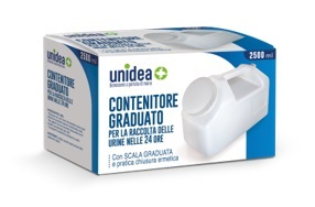 CONTENITORE PER LA RACCOLTA DELLE URINE UNIDEA NELLE 24 ORE 2500 ML - dottorbianchi.it