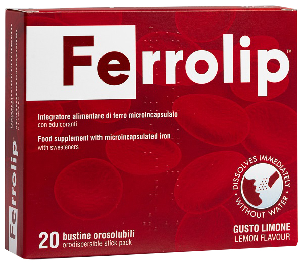 FERROLIP 20 BUSTINE OROSOLUBILI GUSTO LIMONE - dottorbianchi.it